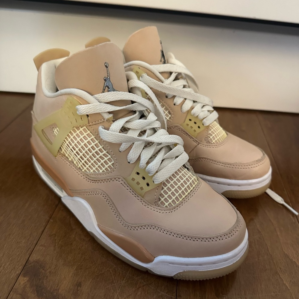 Air Jordan Women's Sneakers in Beige and White